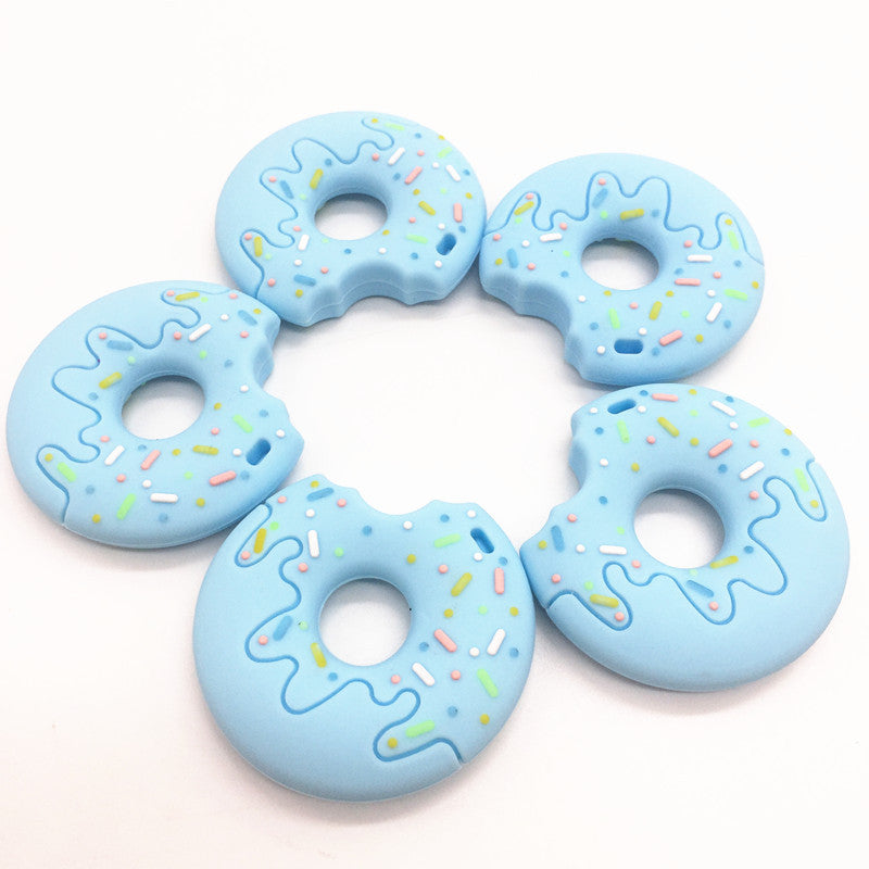 Silicone Baby Teether – Donut Design for Soothing Gum Relief