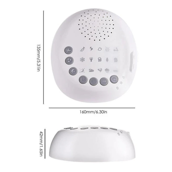 Baby White Noise Machine—Soothing 15 kinds of Natural Sleep Sounds & Night Light for Better Sleep
