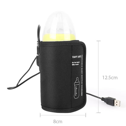Portable Baby Bottle Warmer – USB Fast Heating Travel Milk Warmer for On-the-Go Moms