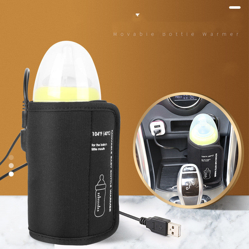 Portable Baby Bottle Warmer – USB Fast Heating Travel Milk Warmer for On-the-Go Moms