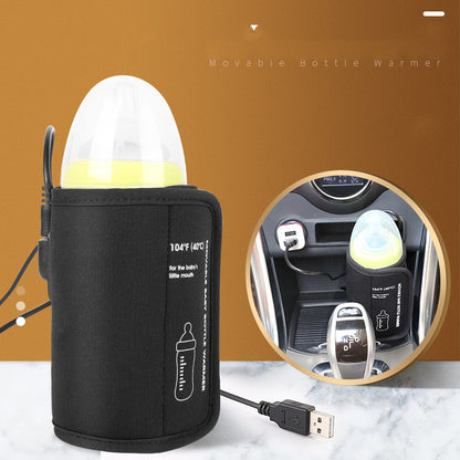 Portable Baby Bottle Warmer – USB Fast Heating Travel Milk Warmer for On-the-Go Moms