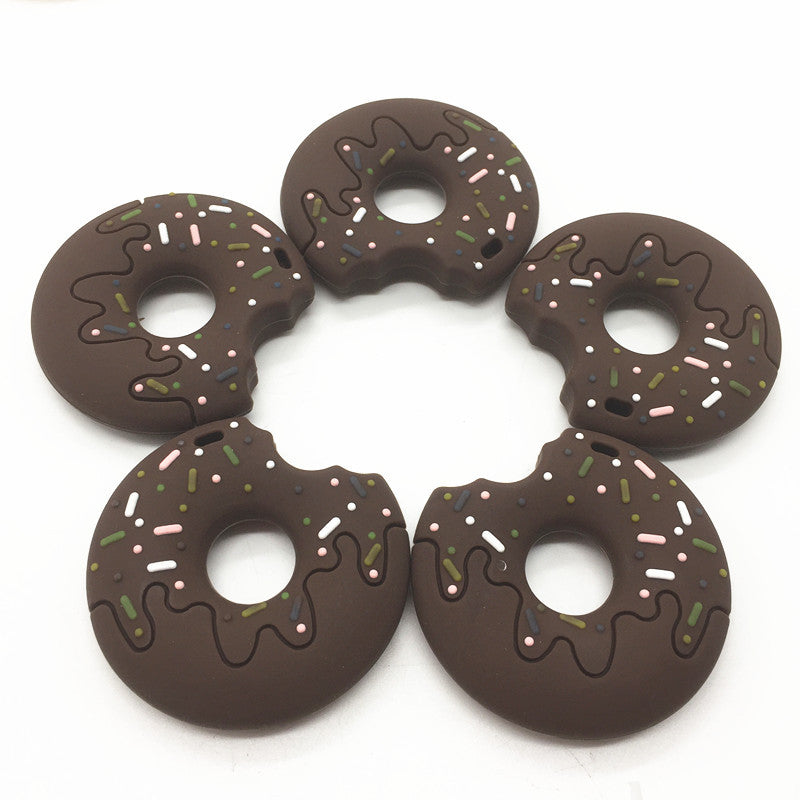Silicone Baby Teether – Donut Design for Soothing Gum Relief