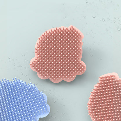 Silicone Baby Massage & Bath Brush – Gentle Skin Cleanser and Soothing Touch Tool