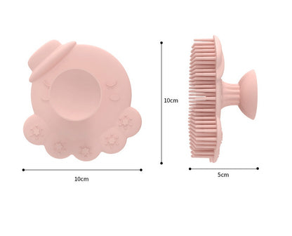 Silicone Baby Massage & Bath Brush – Gentle Skin Cleanser and Soothing Touch Tool