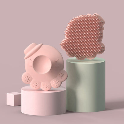 Silicone Baby Massage & Bath Brush – Gentle Skin Cleanser and Soothing Touch Tool