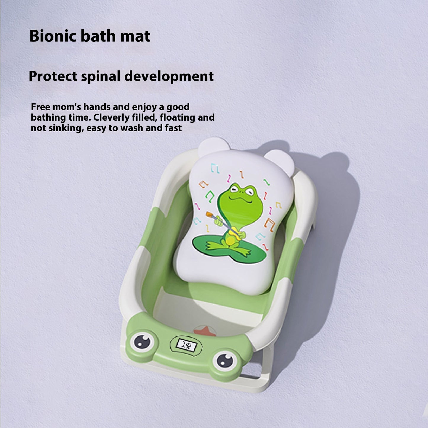 Baby Bathtub with Temperature Sensor – Foldable, Safe & Comfortable Bathing Solution