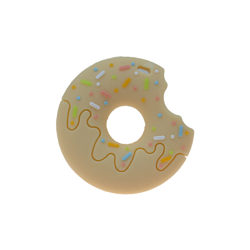 Silicone Baby Teether – Donut Design for Soothing Gum Relief