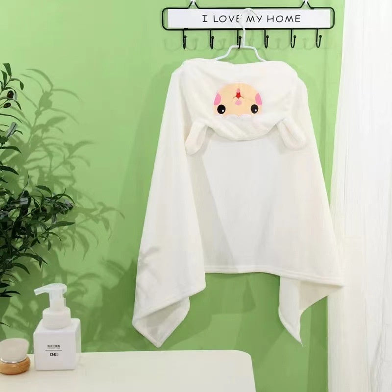 Soft Hooded Baby Bath Towel – Ultra-Absorbent & Gentle Wrap for Newborns