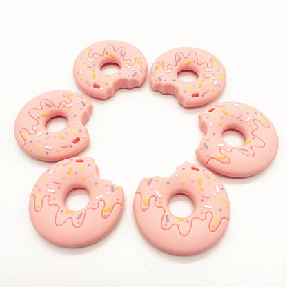 Silicone Baby Teether – Donut Design for Soothing Gum Relief
