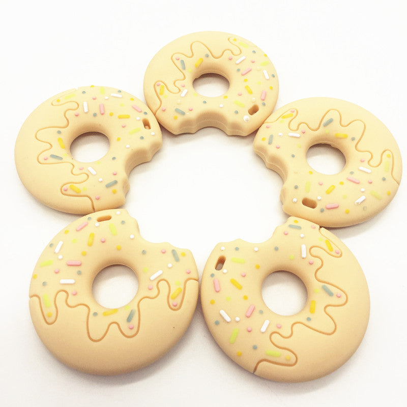 Silicone Baby Teether – Donut Design for Soothing Gum Relief