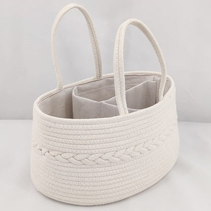 Portable Baby Diaper Caddy Organizer with Compartments – Keep All Baby Essentials in One Place