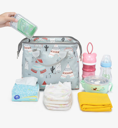 Waterproof Baby Diaper Bag—Spacious & Portable Nursery Organizer for Daily & Travel