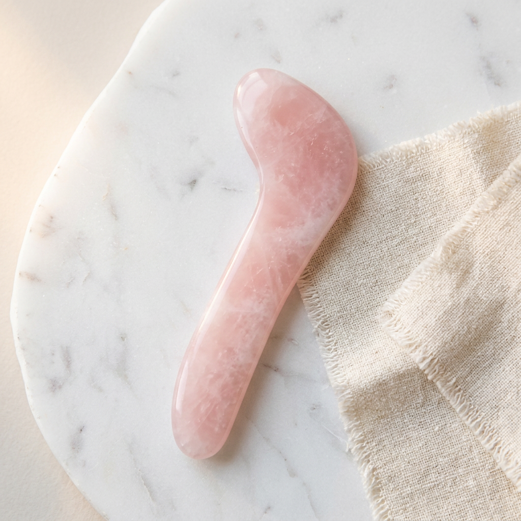 The Ritual Set — Rose Quartz Gua Sha