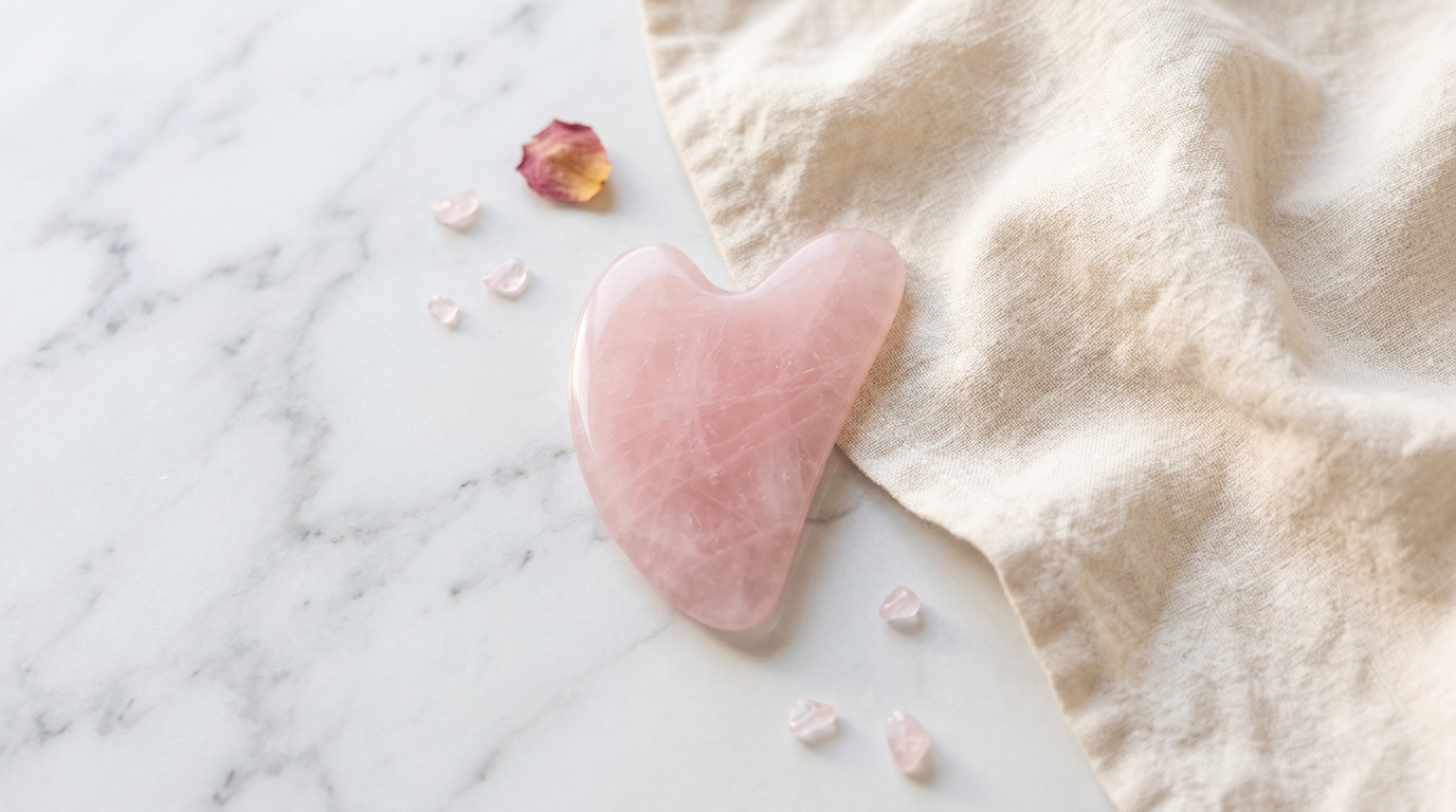 The Ritual Set — Rose Quartz Gua Sha