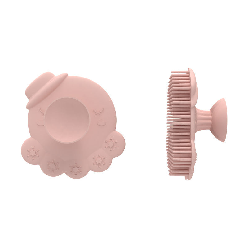 Silicone Baby Massage & Bath Brush – Gentle Skin Cleanser and Soothing Touch Tool