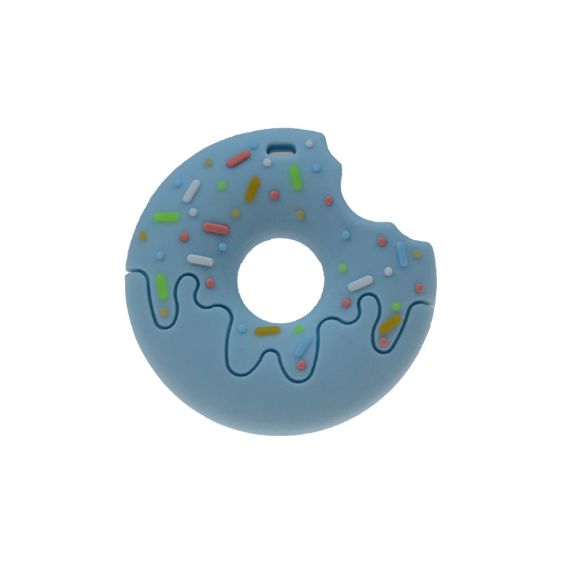 Silicone Baby Teether – Donut Design for Soothing Gum Relief