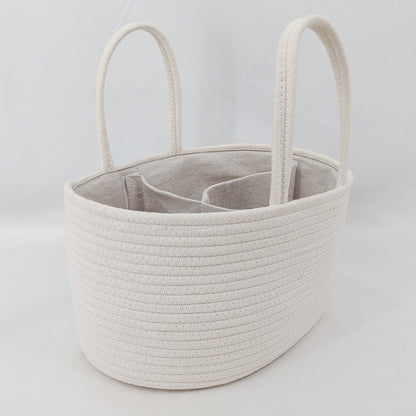Portable Baby Diaper Caddy Organizer with Compartments – Keep All Baby Essentials in One Place