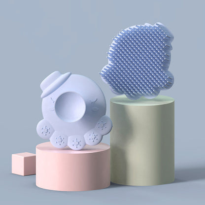Silicone Baby Massage & Bath Brush – Gentle Skin Cleanser and Soothing Touch Tool