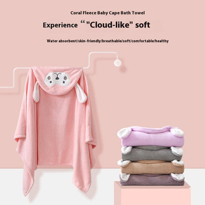 Soft Hooded Baby Bath Towel – Ultra-Absorbent & Gentle Wrap for Newborns