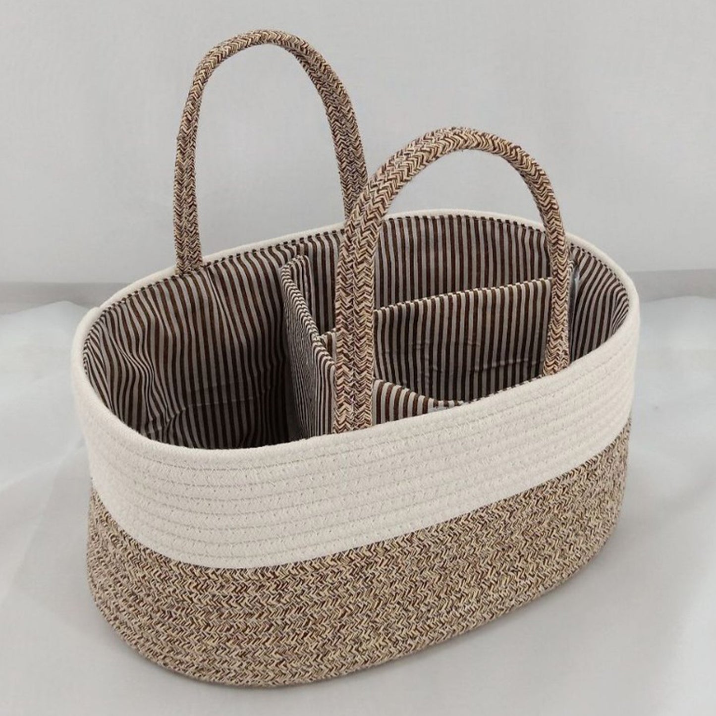 Portable Baby Diaper Caddy Organizer with Compartments – Keep All Baby Essentials in One Place