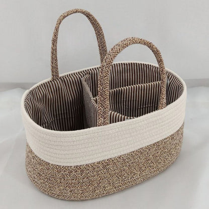 Portable Baby Diaper Caddy Organizer with Compartments – Keep All Baby Essentials in One Place