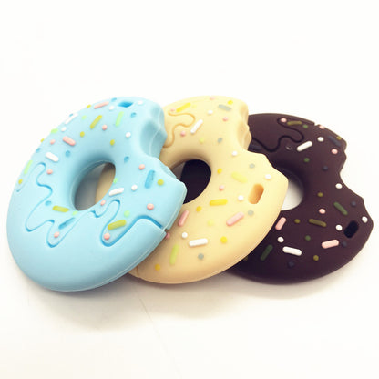 Silicone Baby Teether – Donut Design for Soothing Gum Relief